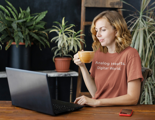 Analog Hearts Digital World T-Shirt