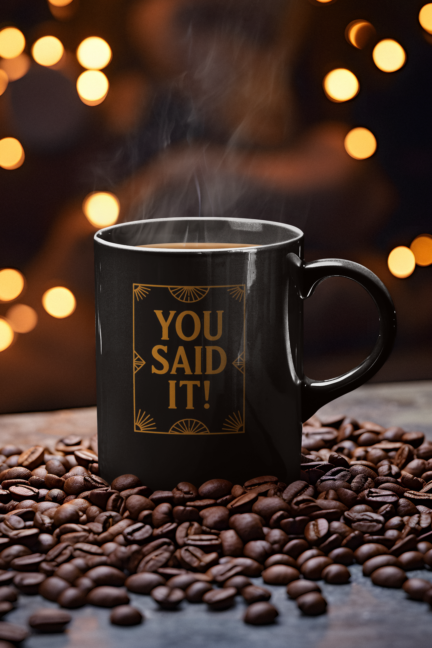 You Said It! - Retro 20s Art Deco Black Mug (11oz, 15oz)