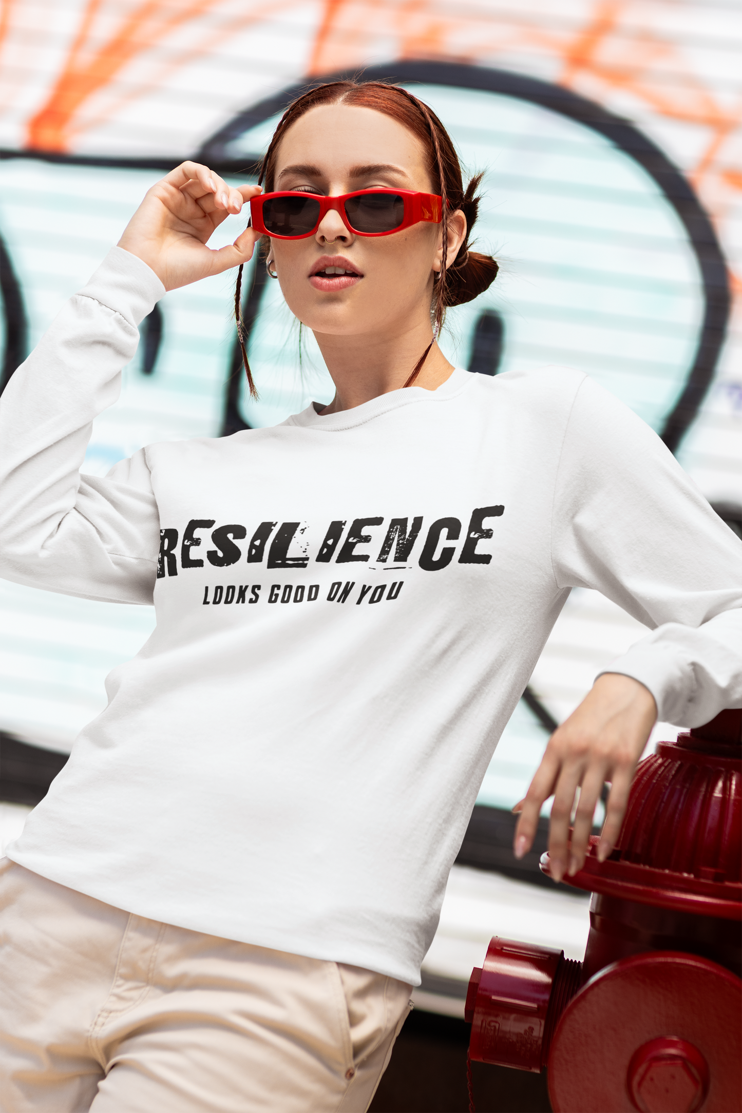 Resilience Looks Good on You Long Sleeve Shirt | Vintage-Inspired Minimalist Tee