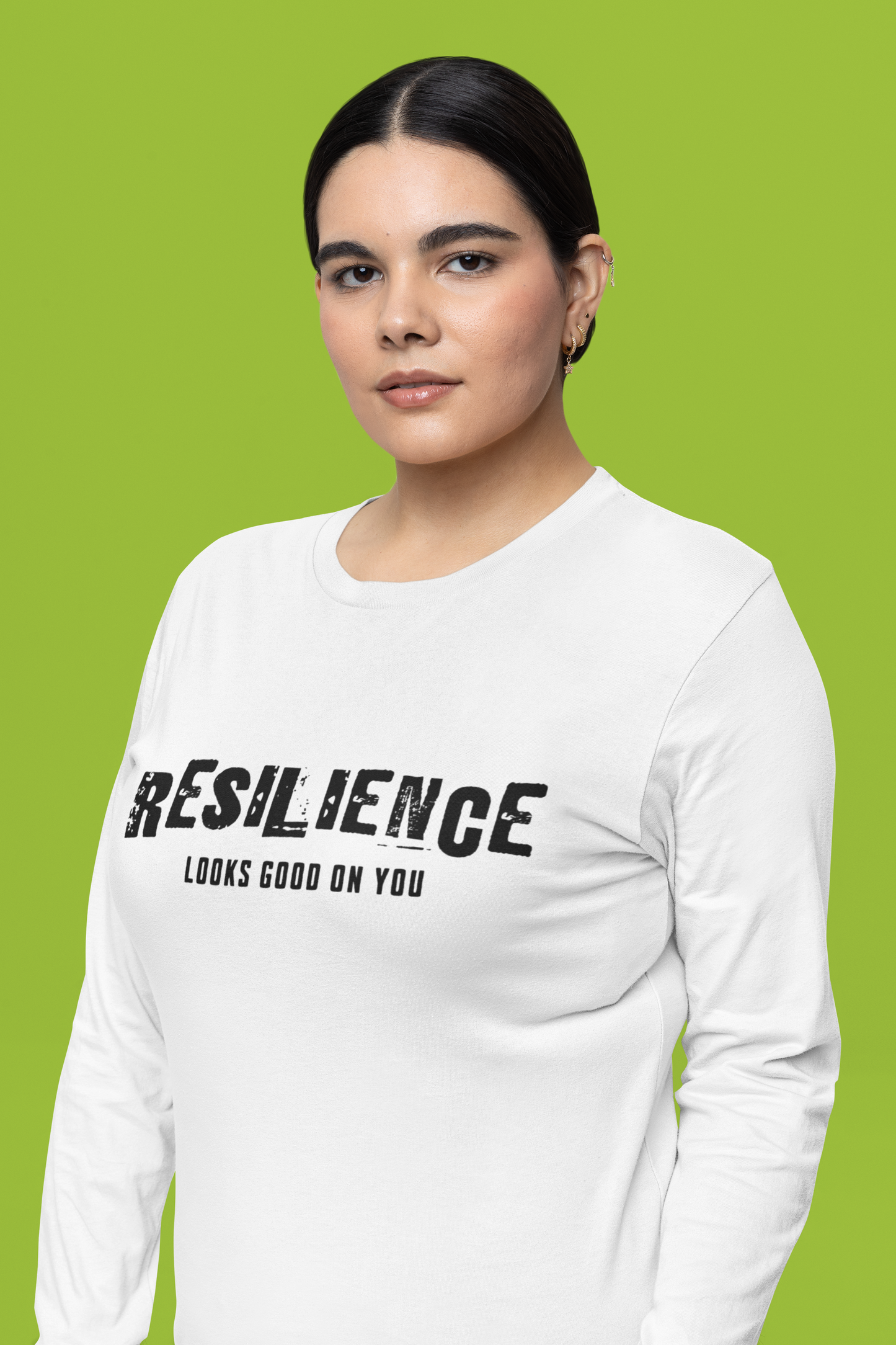 Resilience Looks Good on You Long Sleeve Shirt | Vintage-Inspired Minimalist Tee