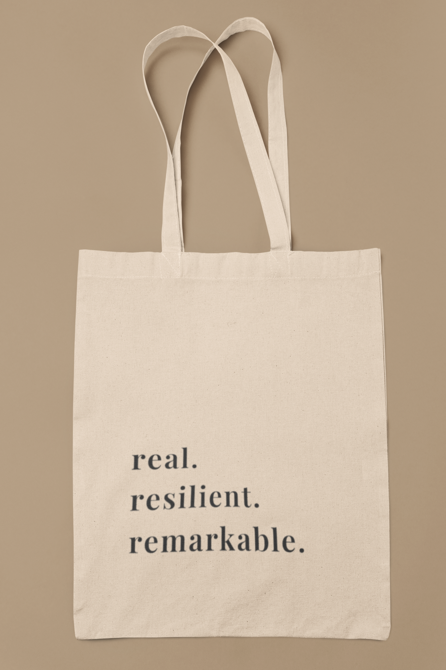 Real Resilient Remarkable Canvas Tote Bag