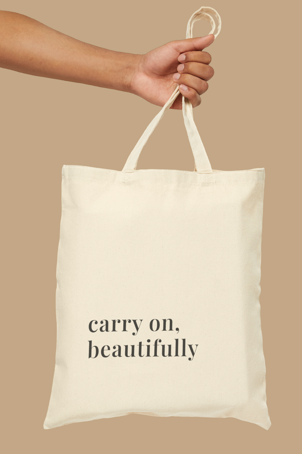 Carry On, Beautifully Canvas Tote Bag