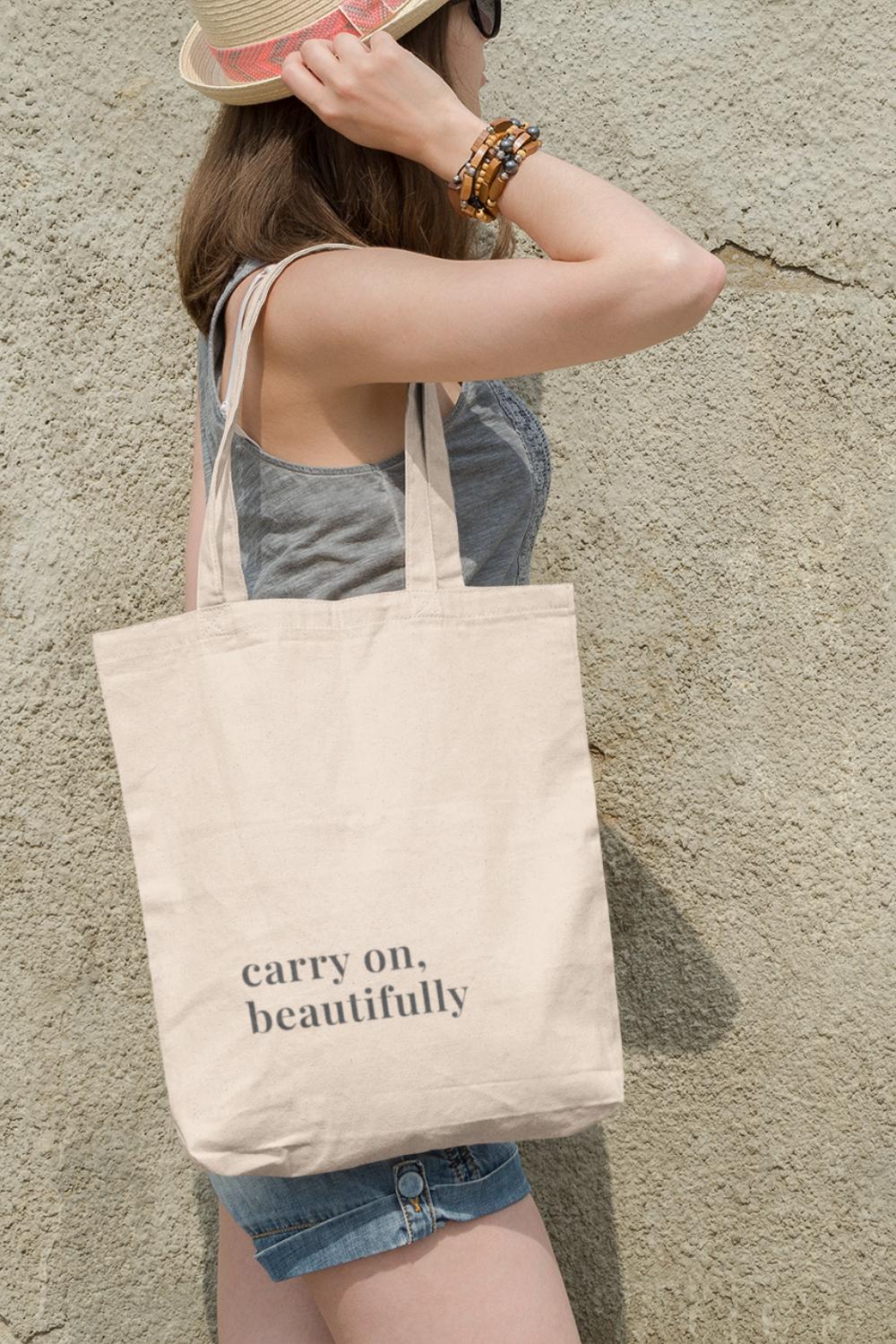 Carry On, Beautifully Canvas Tote Bag