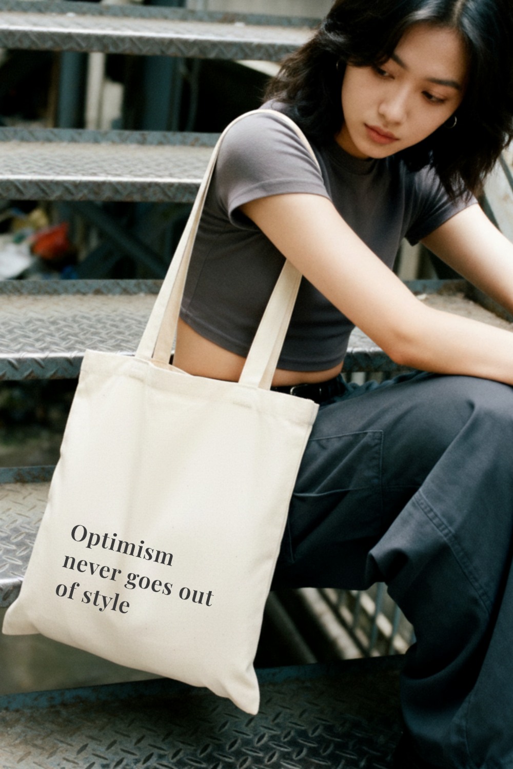 Optimism Never Goes Out of Style Canvas Tote Bag