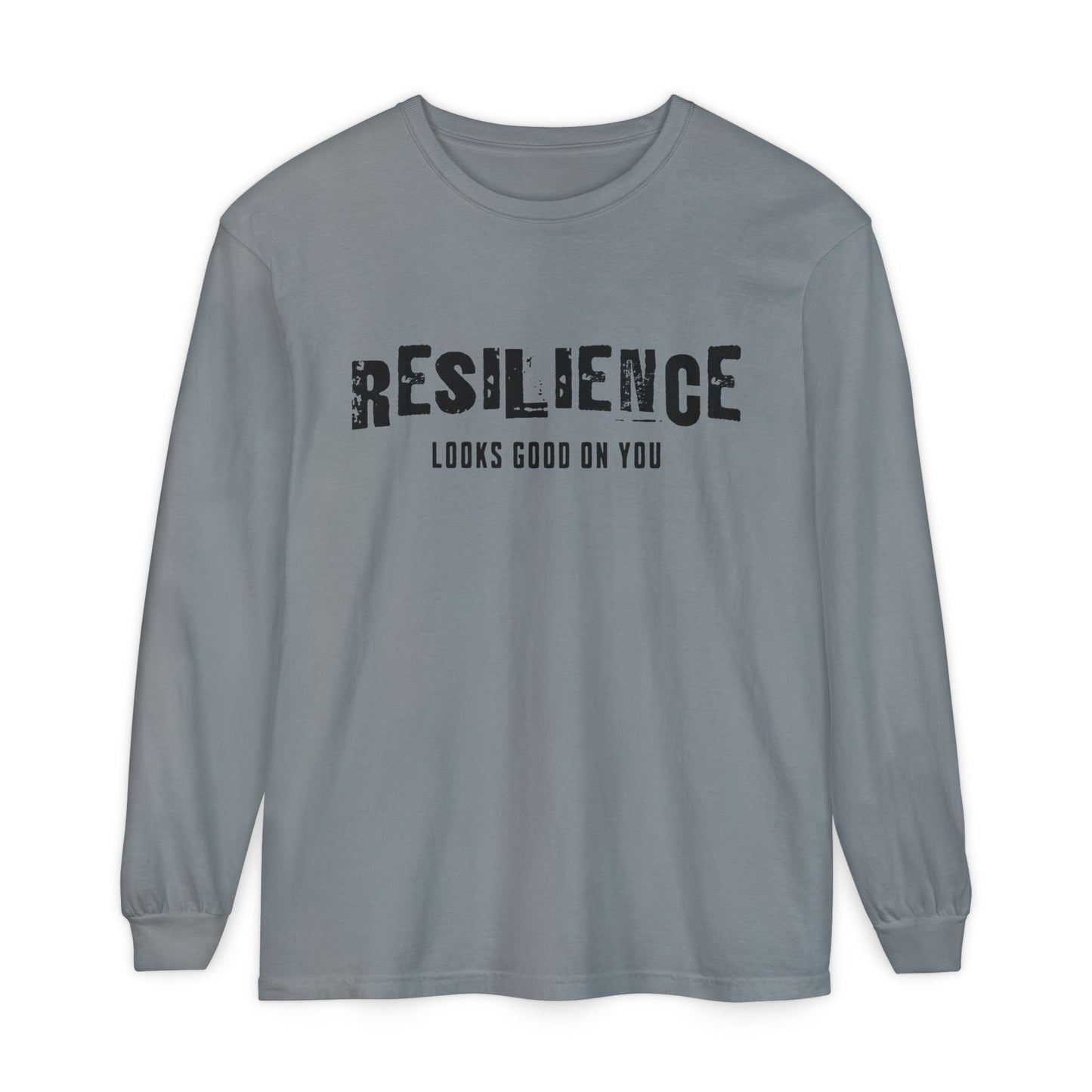 Resilience Looks Good on You Long Sleeve Shirt | Vintage-Inspired Minimalist Tee