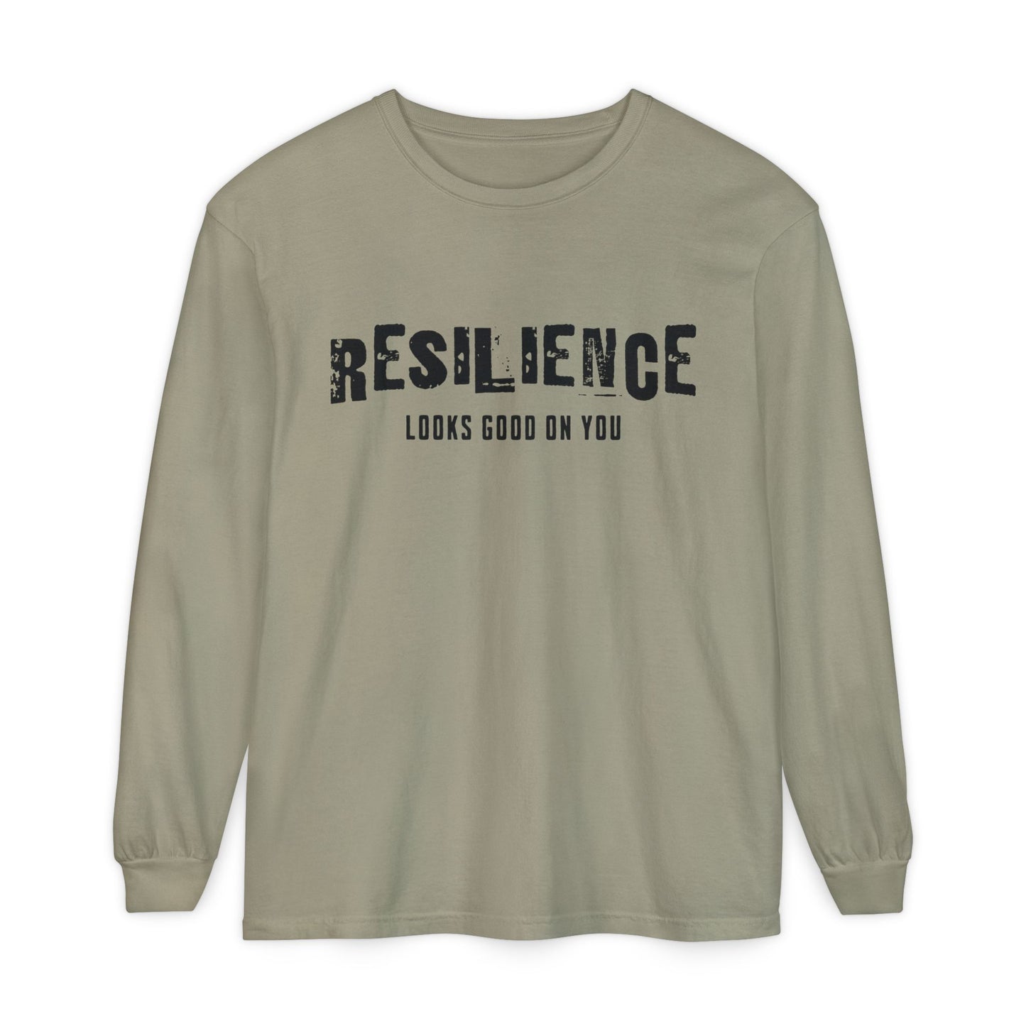 Resilience Looks Good on You Long Sleeve Shirt | Vintage-Inspired Minimalist Tee