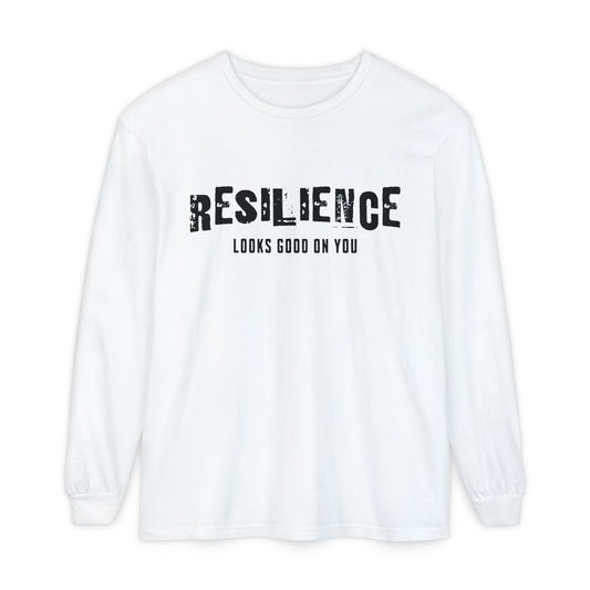 Resilience Looks Good on You Long Sleeve Shirt | Vintage-Inspired Minimalist Tee