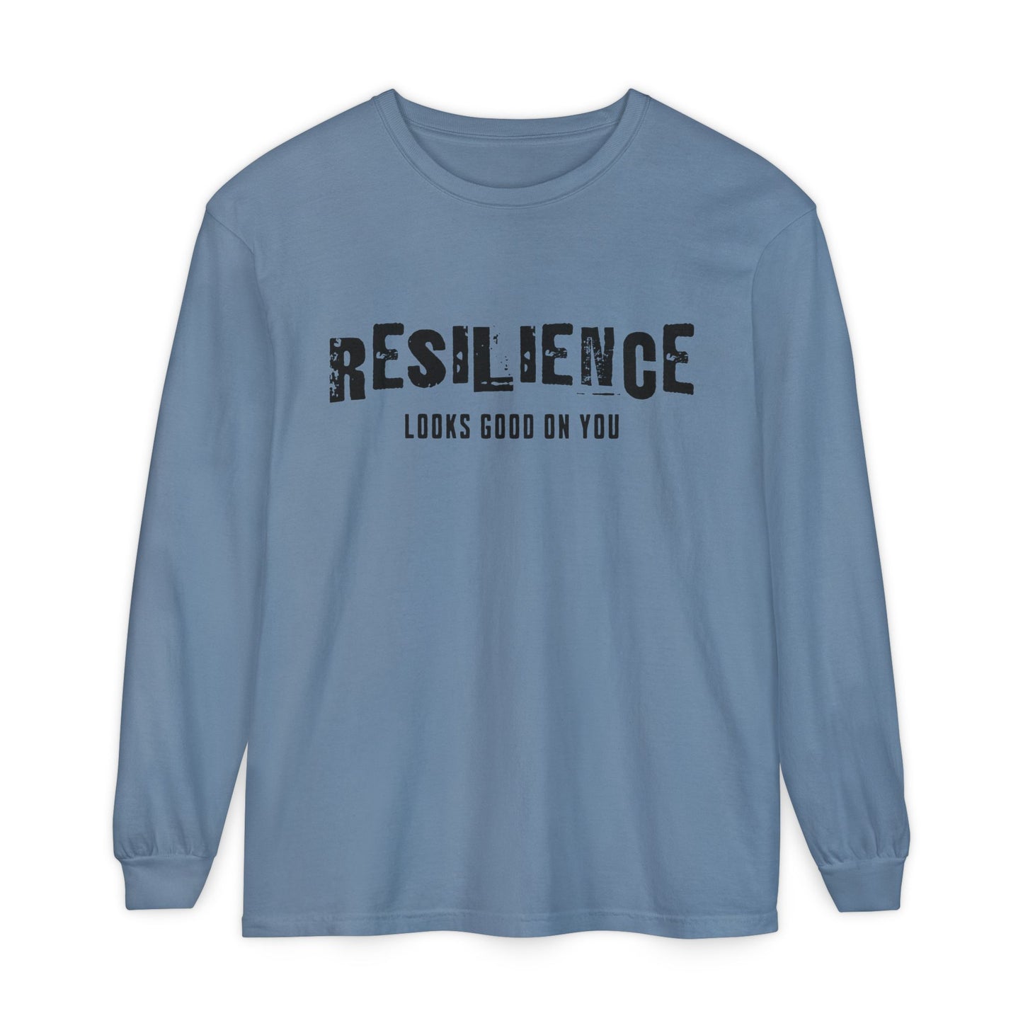 Resilience Looks Good on You Long Sleeve Shirt | Vintage-Inspired Minimalist Tee