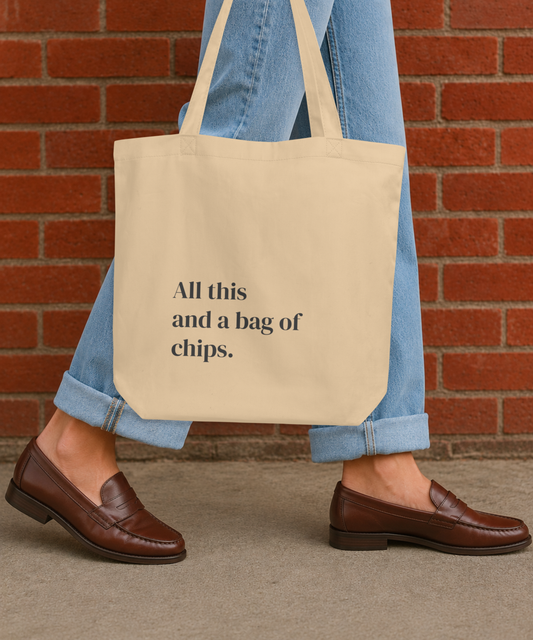 All This and a Bag of Chips Canvas Tote