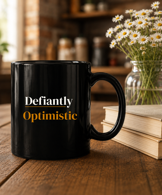 Defiantly Optimistic Coffee Mug