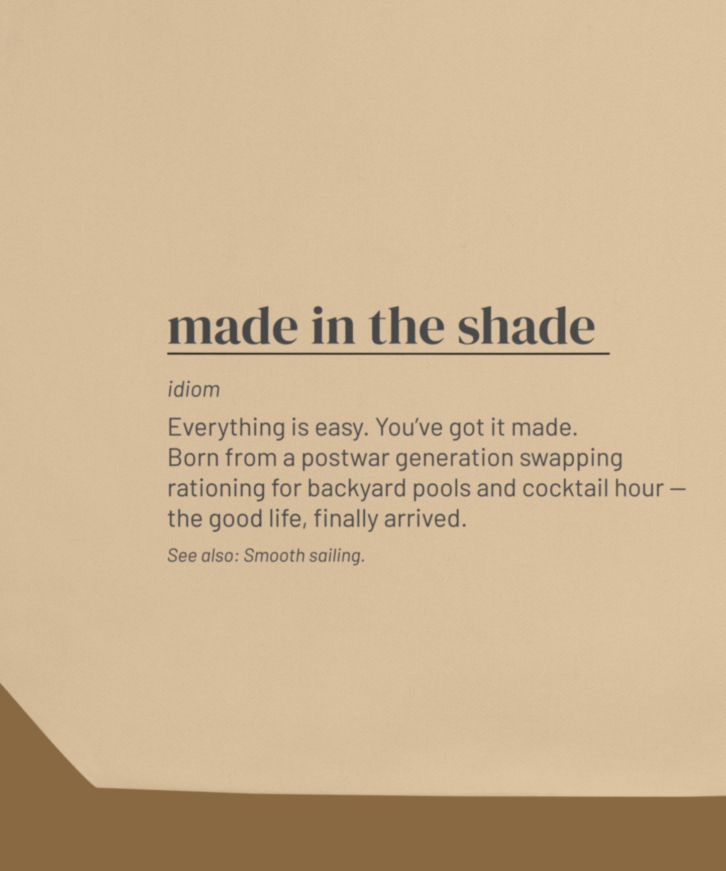 Made in the Shade Tote — Retro Slang Canvas Bag, 1950s Gift