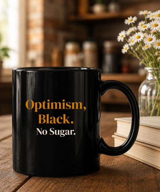 Optimism Black No Sugar Coffee Mug