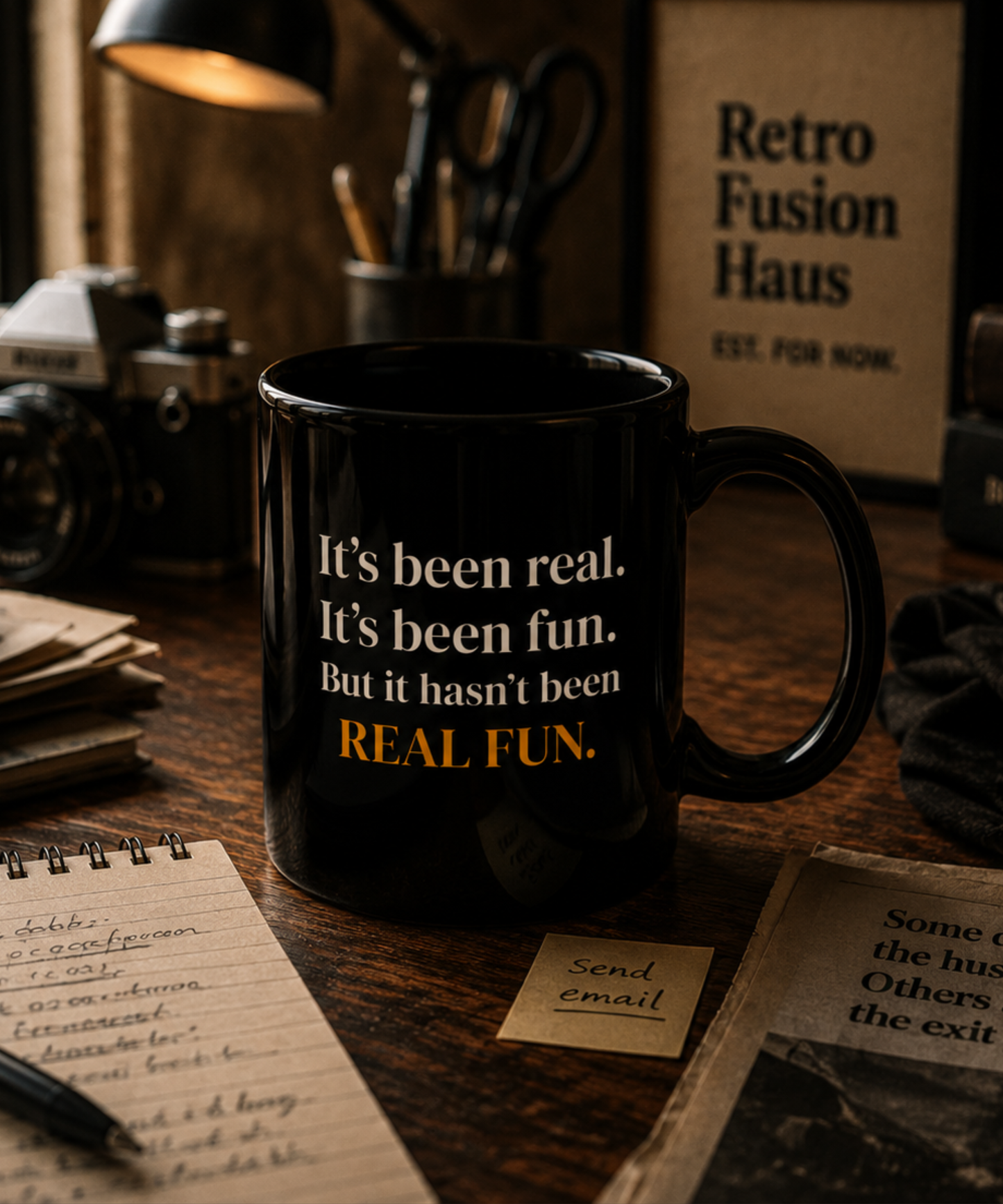 It's Been Real It's Been Fun Mug — Funny Gen X Coffee Mug | Sarcastic Retro Gift | Dry Humor Coffee Cup