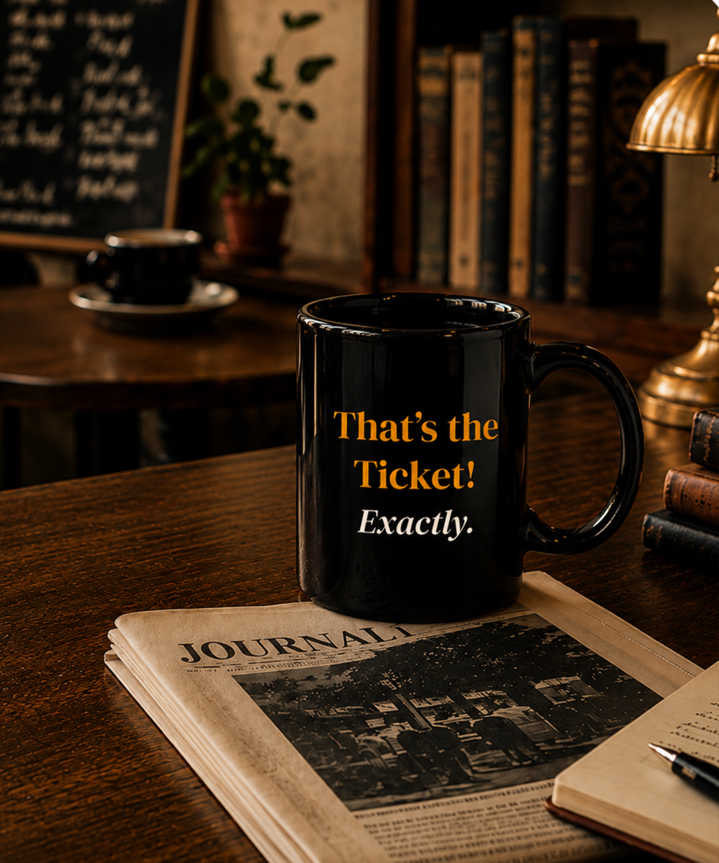 That’s the Ticket Mug — Funny Retro Coffee Cup, Vintage Inspired Gift, Gen X Humor Mug, Old School Saying, Nostalgia Gift