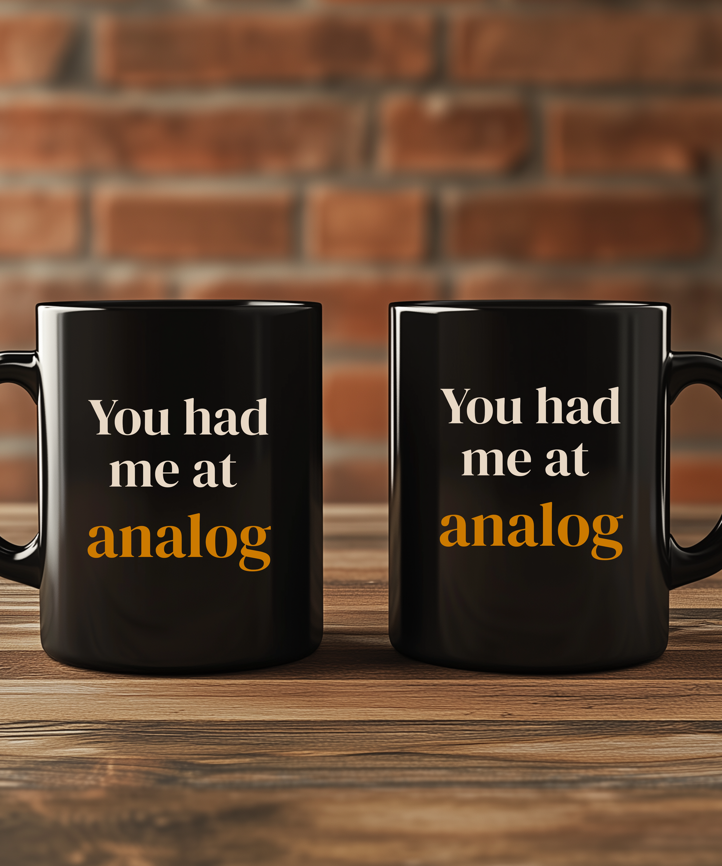 You Had Me at Analog Mug — Retro Coffee Cup for Vinyl Lovers, Book Lovers & Old Soul Gift
